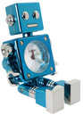 R&eacute;veil enfant robot bleu en m&eacute;tal Bayard