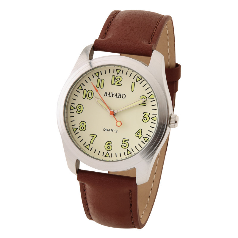 Montre pour homme Bayard cadran beige lecture claire