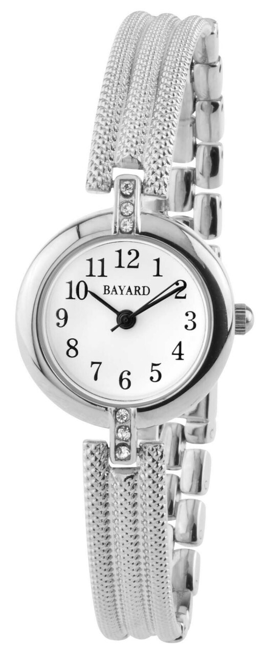 Montre Bayard pour femme mailles souples argent&eacute;es