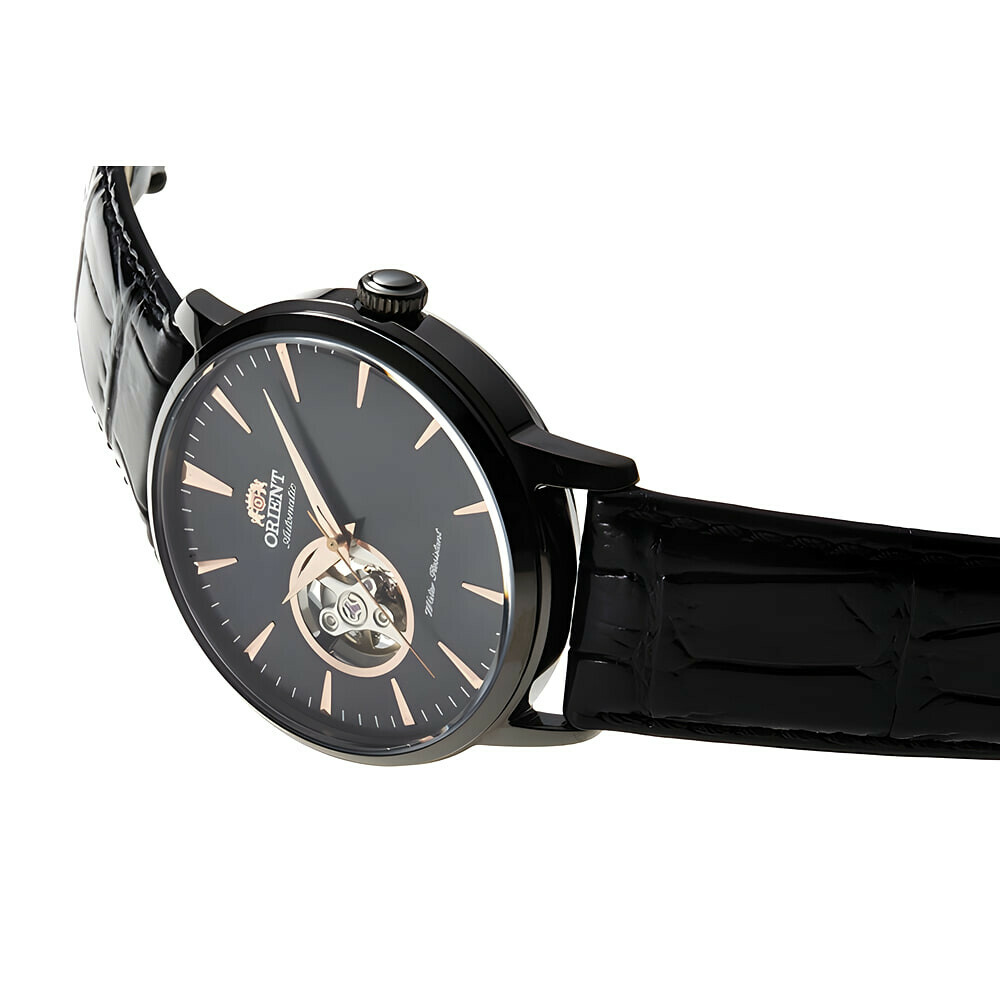 Montre automatique Orient PVD noir homme AG02001B tranche