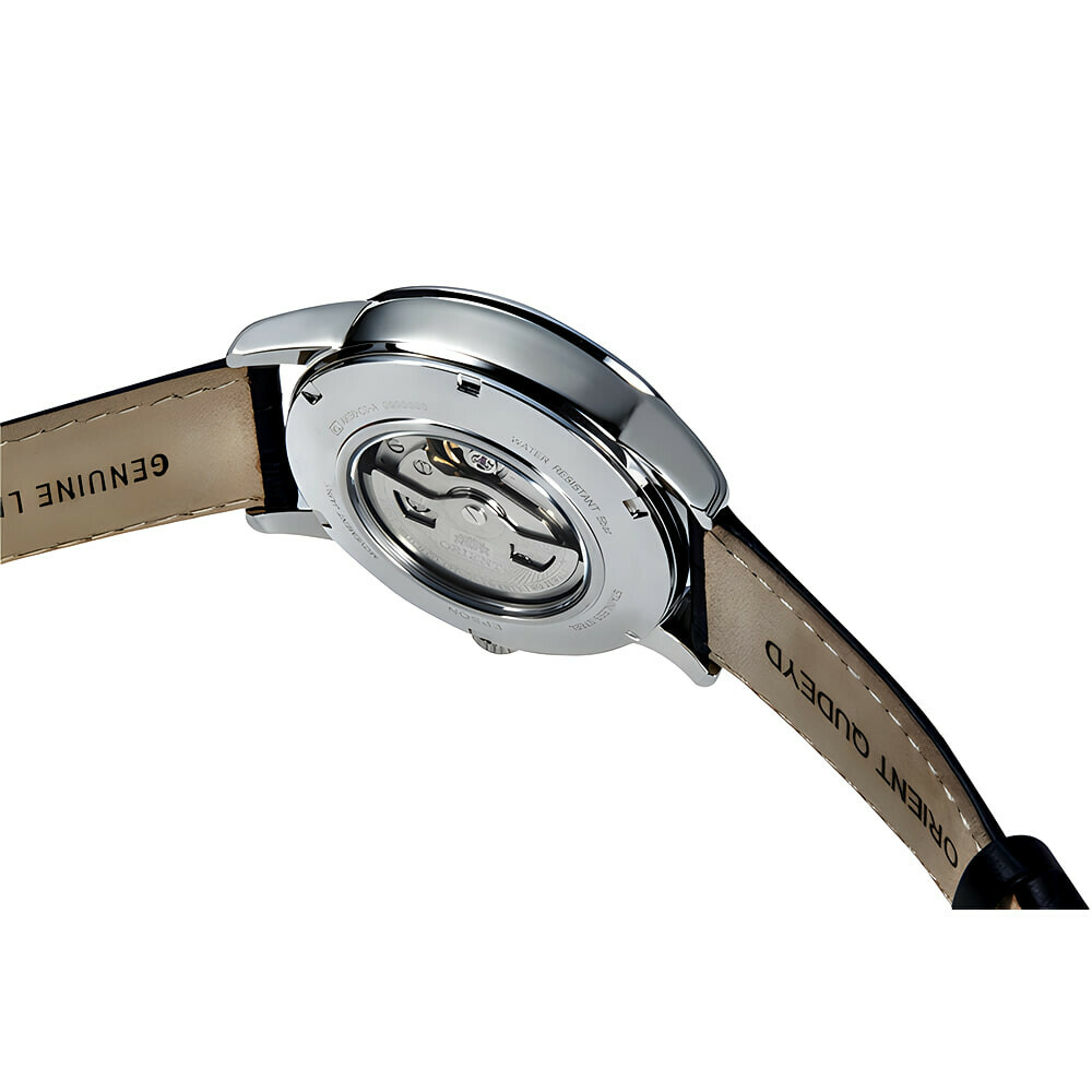 Montre automatique Orient Sun and Moon cadran noir homme RA-AK0010B arriere