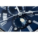 Montre automatique Orient Sun and Moon cadran bleu homme RA-AK0011D zoom cadran 2