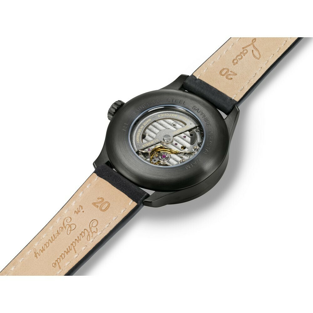 Montre Laco automatique Altenburg PVD noir 861991 arriere