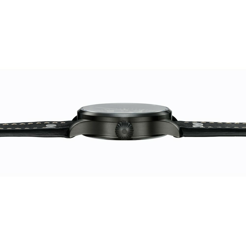 Montre Laco automatique Altenburg pvd noir 861759.2 flanc