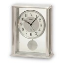 Pendulette de style radio pilot&eacute;e argent&eacute;e