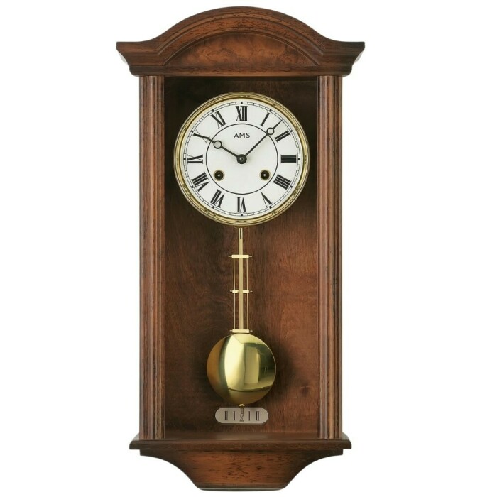 Carillon m&eacute;canique chapeau de gendarme en noyer &agrave; sonnerie sur gong