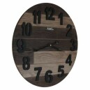 Horloge murale design en bois &Oslash; 50 cm_profil