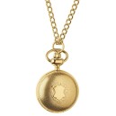 Montre pendentif dor&eacute;e &agrave; piles chiffres romains_ferm&eacute;