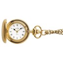 Montre pendentif dor&eacute;e &agrave; piles chiffres romains