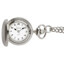 Montre pendentif argent&eacute;e &agrave; piles chiffres arabes