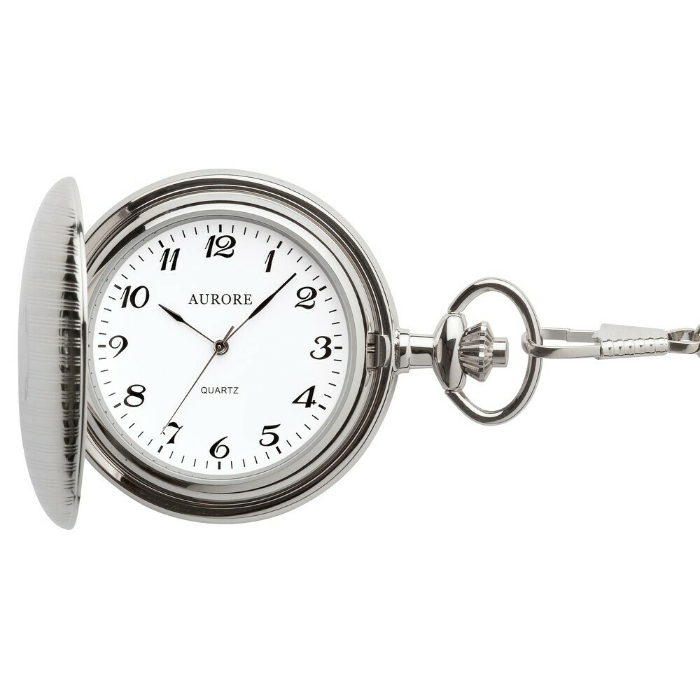 Montre gousset argent&eacute;e chiffres arabes