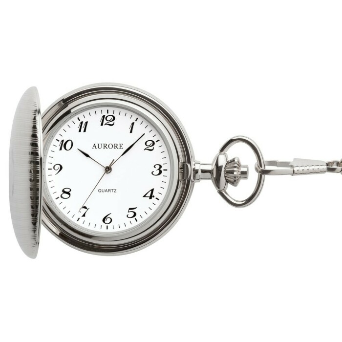 Montre gousset argent&eacute;e chiffres arabes