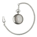 Montre gousset argent&eacute;e chiffres arabes_ferm&eacute;