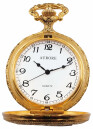 Montre gousset dor&eacute;e &agrave; piles motifs