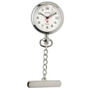 Montre de poche infirmi&egrave;re en m&eacute;tal affichage de la date