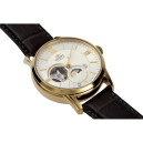 Montre automatique Orient sun and moon squelette pvd or jaune homme RA-AS0010S pos&eacute;e