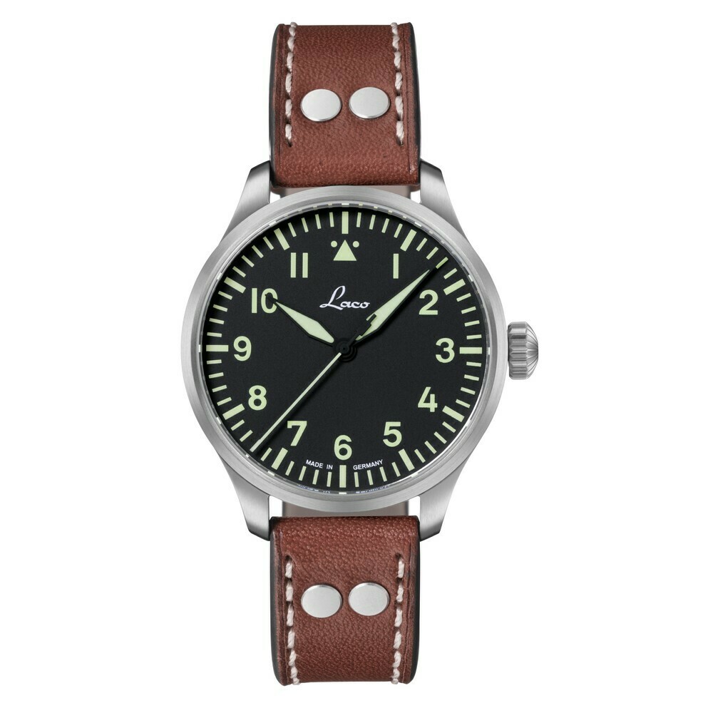 Montre Laco automatique Augsburg 39 cadran noir 861988