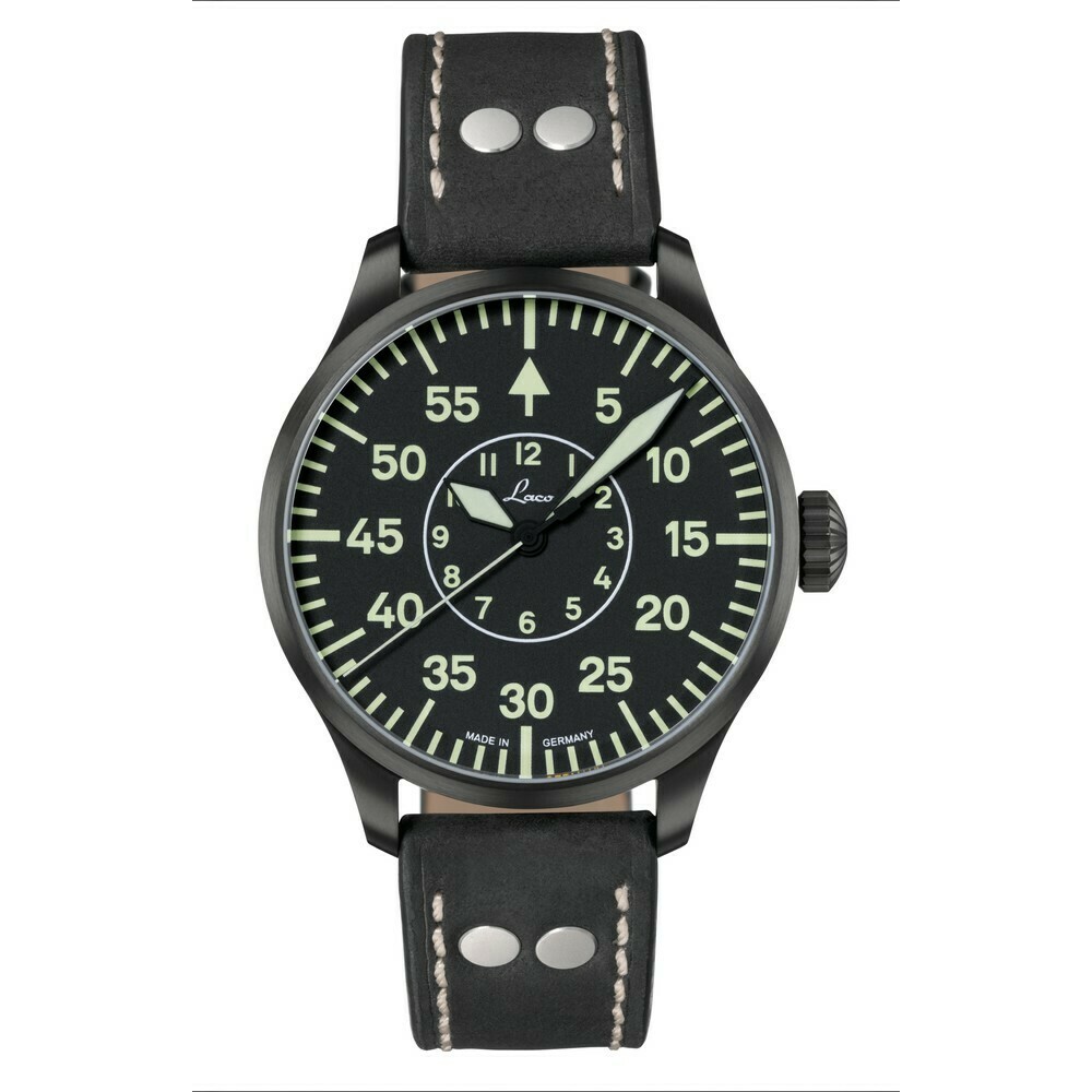 Montre Laco automatique Bielefeld 42 PVD noir 861760.2