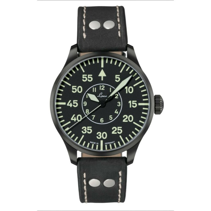 Montre Laco automatique Bielefeld 42 PVD noir 861760.2