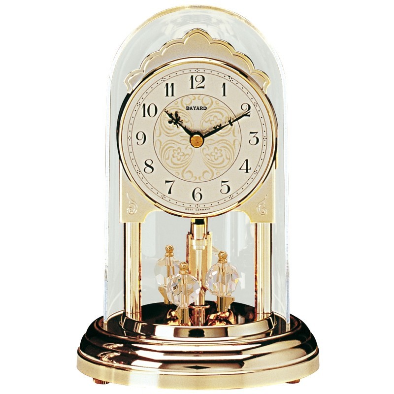Pendule 400 jours cadran arabesque boules fa&ccedil;on cristal Bayard