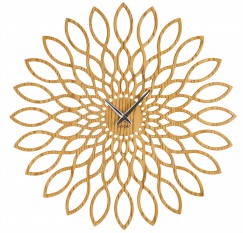 Horloge murale design en bois 60 cm de diamètre
