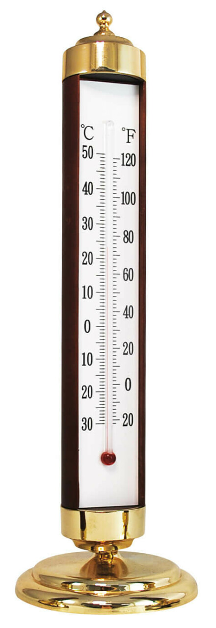Beau thermomètre en bois de chêne. Fabriqué à la main en chêne
