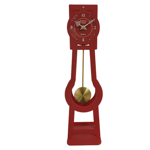 Mini comtoise moderne rouge sans sonnerie