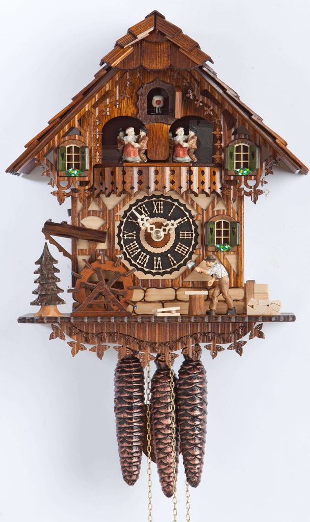 Horloge coucou chalet 1 jour musical danseurs
