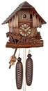 Horloge coucou m&eacute;canique chalet 1 jour chevaux