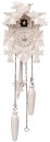 Horloge coucou &agrave; pile en bois blanc 22 ou 35 cm