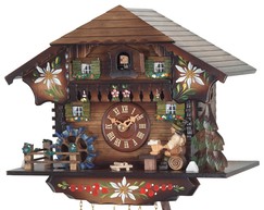 Horloge coucou chalet 1 jour musical gros plan
