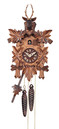 Horloge coucou &agrave; pile &agrave; m&eacute;lodie &quot;t&ecirc;te de cerf&quot;