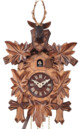 Horloge coucou &agrave; pile &agrave; m&eacute;lodie &quot;t&ecirc;te de cerf&quot; gros plan