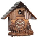 Horloge coucou &agrave; piles chevaux sculpt&eacute;s 21 cm_zoom