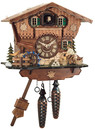 Horloge coucou musical b&ucirc;cheron roue du moulin