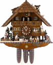 Horloge coucou m&eacute;canique musical chalet 8 jours r&eacute;parateur toit 43 cm