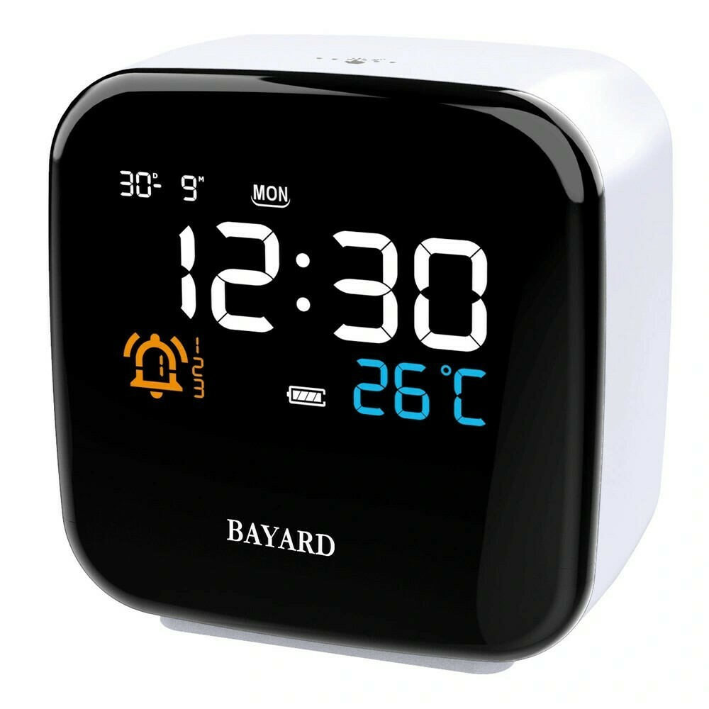 R&eacute;veil num&eacute;rique Bayard simulateur d'aube avec veilleuse LED