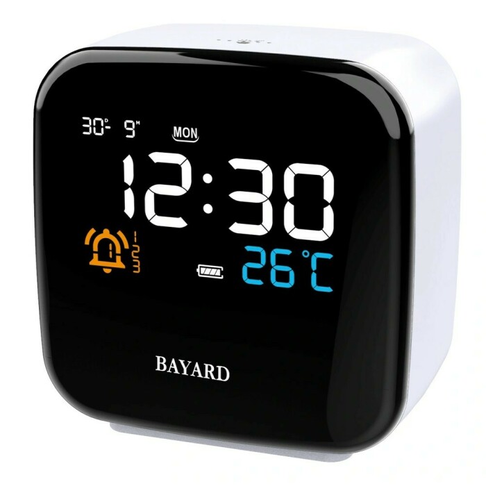 Réveil numérique Bayard simulateur d'aube avec veilleuse LED