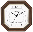 Horloge murale Bayard en bois octogonale cadran blanc