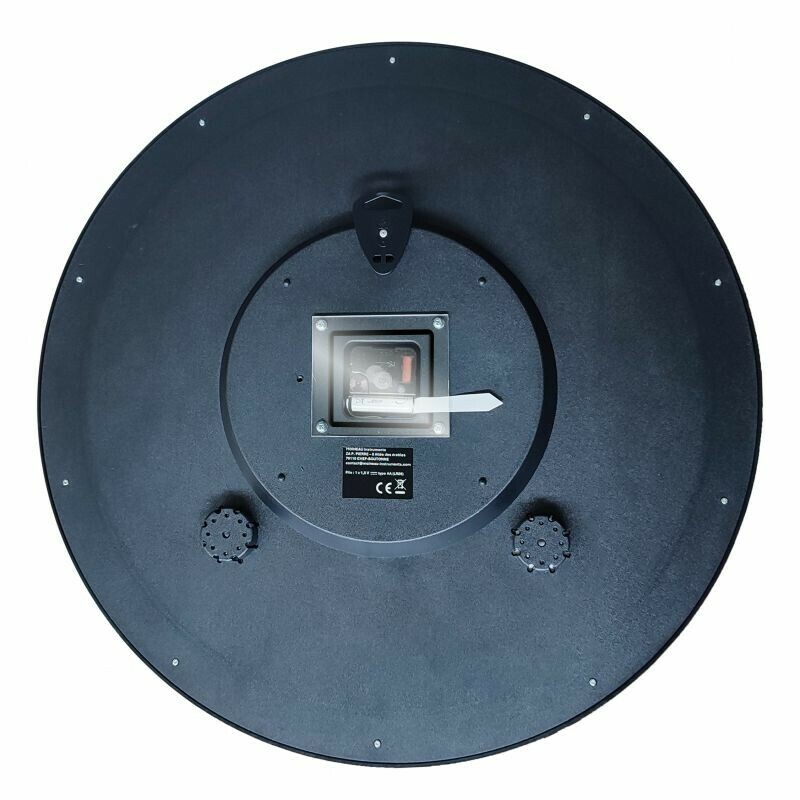 Horloge murale noire grand diam&egrave;tre arri&egrave;re