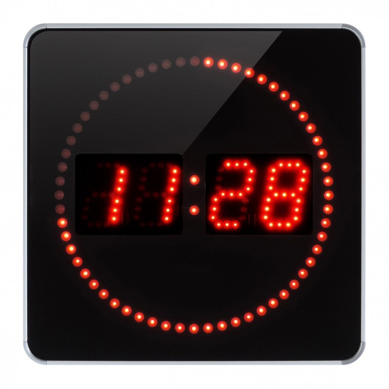 Petite horloge digitale blanche