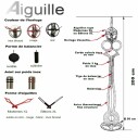 Horloge comtoise moderne aiguille options