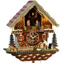Horloge coucou chalet 12 m&eacute;lodies Trenkle avec &eacute;clairage zoom