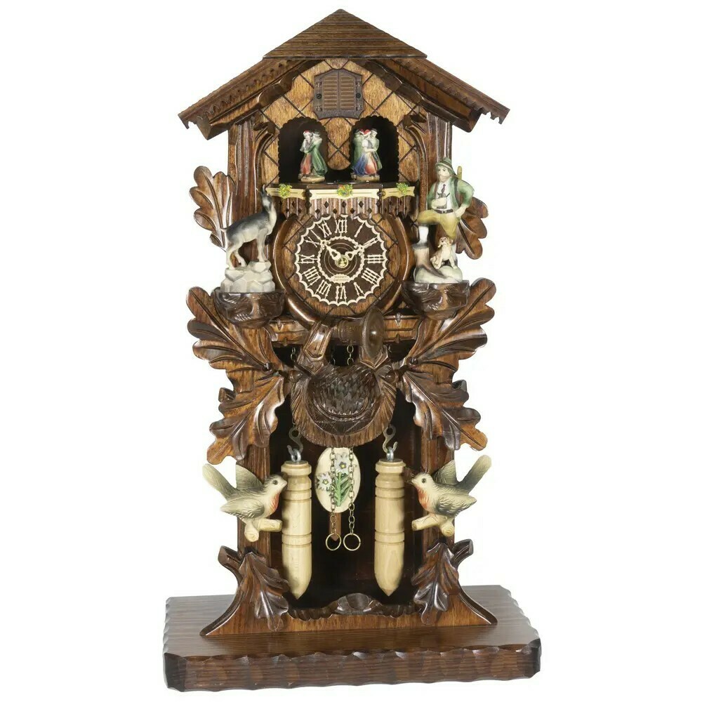 Horloge coucou traditionnelle Trenkle style chasseur For&ecirc;t-Noire