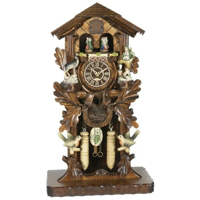 Horloge coucou traditionnelle Trenkle style chasseur Forêt-Noire