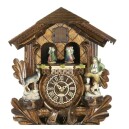 Horloge coucou traditionnelle Trenkle style chasseur For&ecirc;t-Noire d&eacute;tail haut