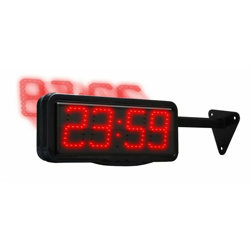 Horloge murale digitale affichage leds rouges heures et minutes