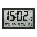 Horloge murale digitale radio-pilot&eacute;e date et thermom&egrave;tre