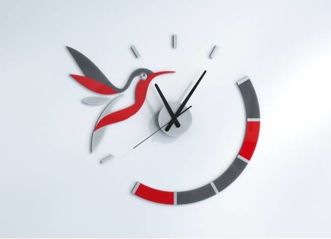 Horloge murale personnalisée Colibri