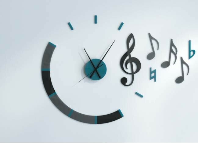 Horloge murale personnalisée Music XL